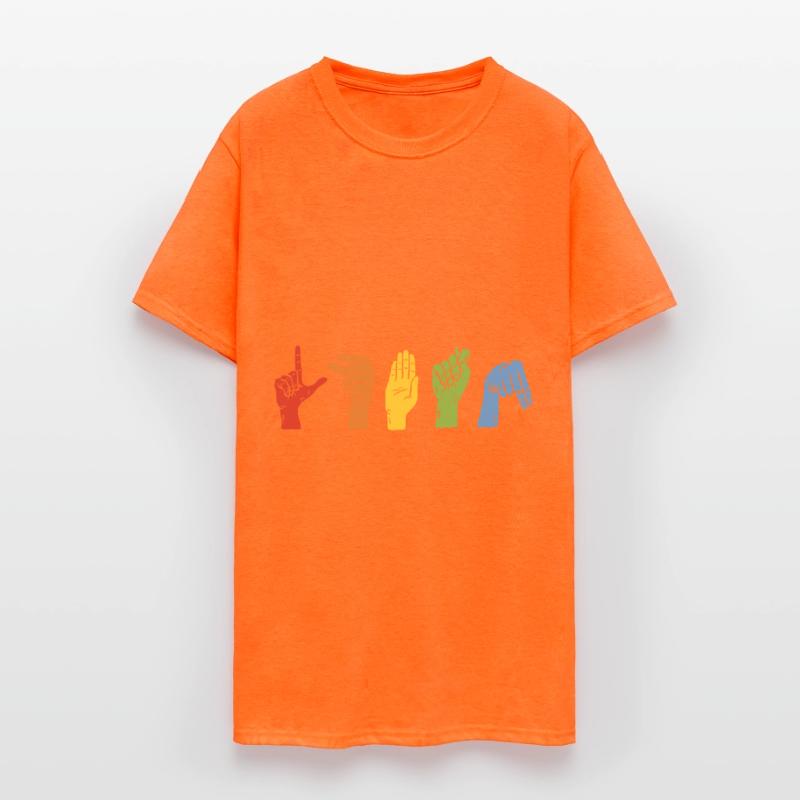 Pride LGBTQ Sign Language Colorful