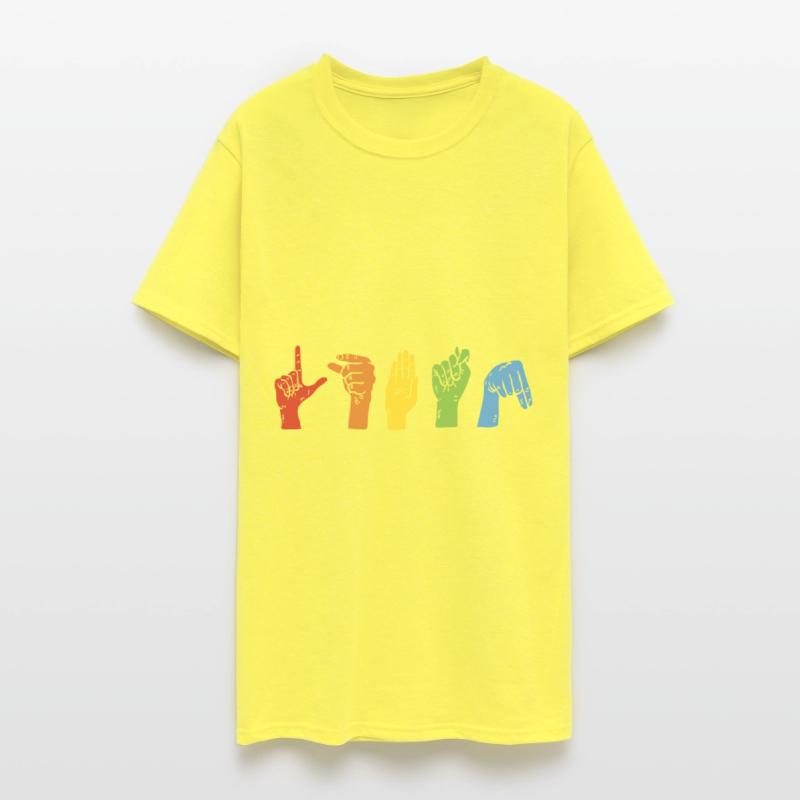 Pride LGBTQ Sign Language Colorful