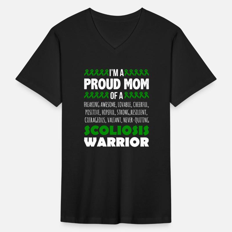 Proud Mom of Scoliosis Warrior Awareness Ribbon