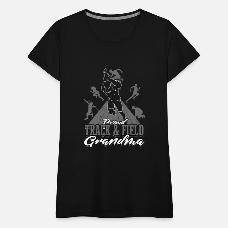 Proud Track And Field Grandma Runner Athelitcs