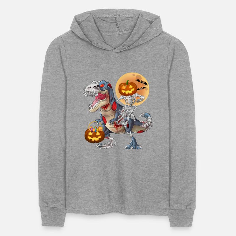 Pumpkin Skeleton Riding Zombie Dinosaur Halloween