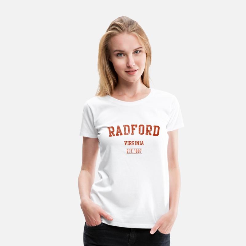 Radford Virginia Distressed Text Sport Style