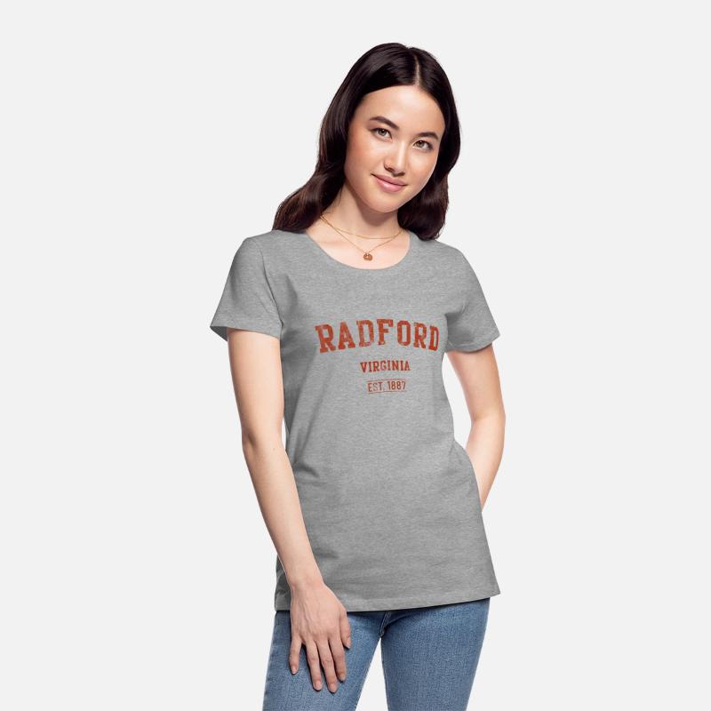 Radford Virginia Distressed Text Sport Style
