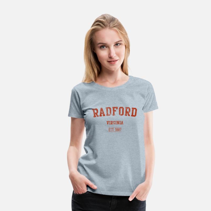 Radford Virginia Distressed Text Sport Style