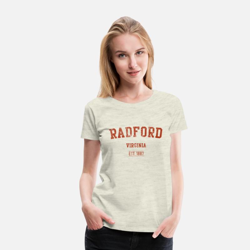 Radford Virginia Distressed Text Sport Style