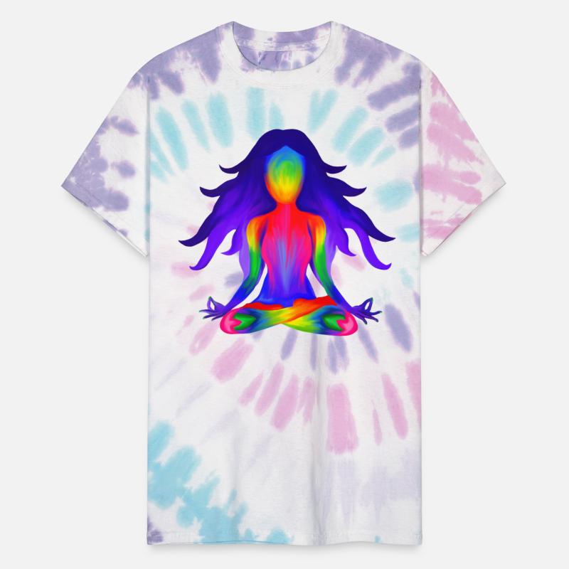 Rainbow Yoga Half Lotus Pose