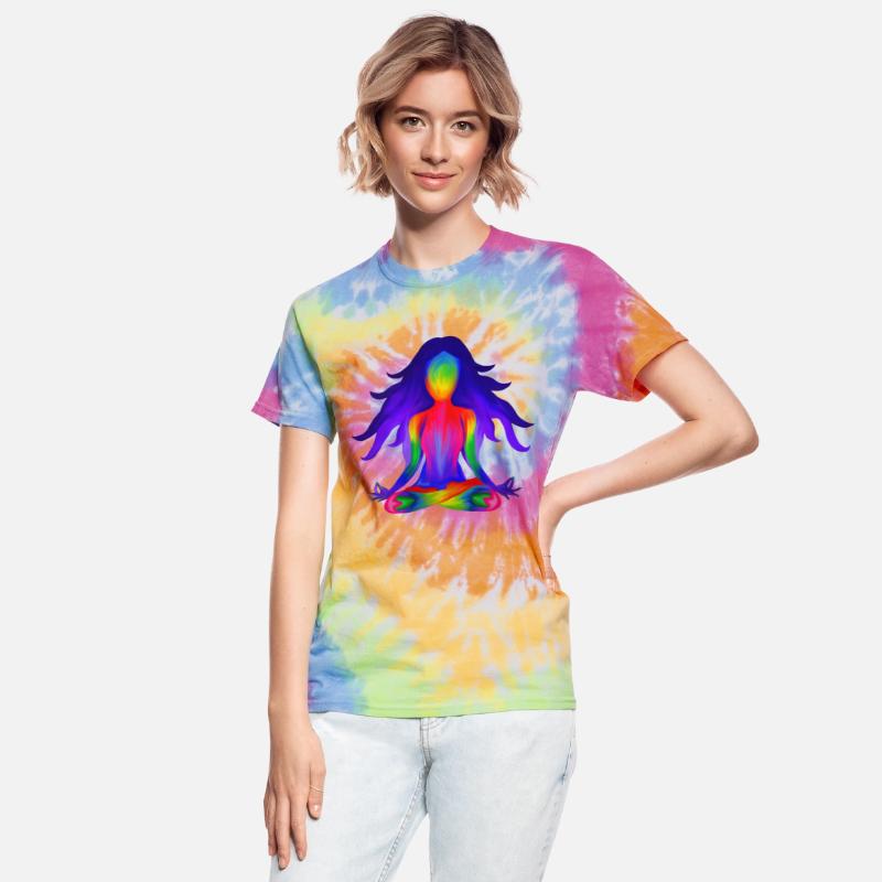 Rainbow Yoga Half Lotus Pose