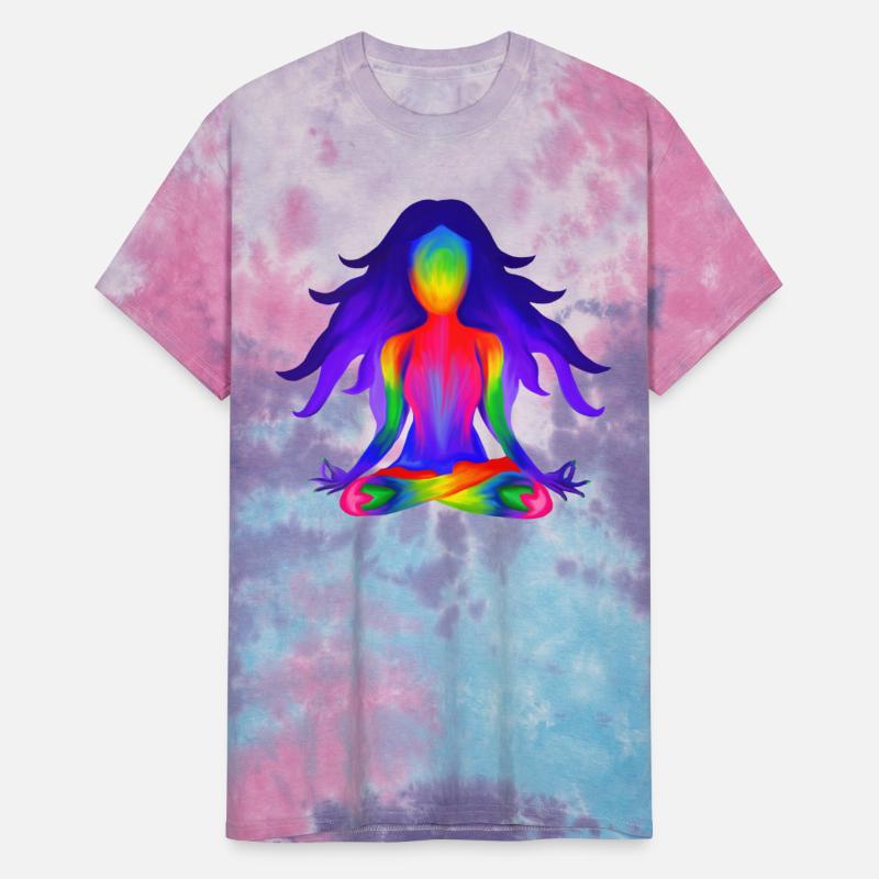 Rainbow Yoga Half Lotus Pose