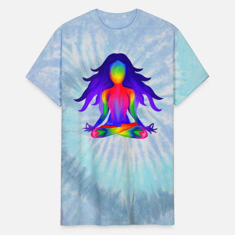 Rainbow Yoga Half Lotus Pose