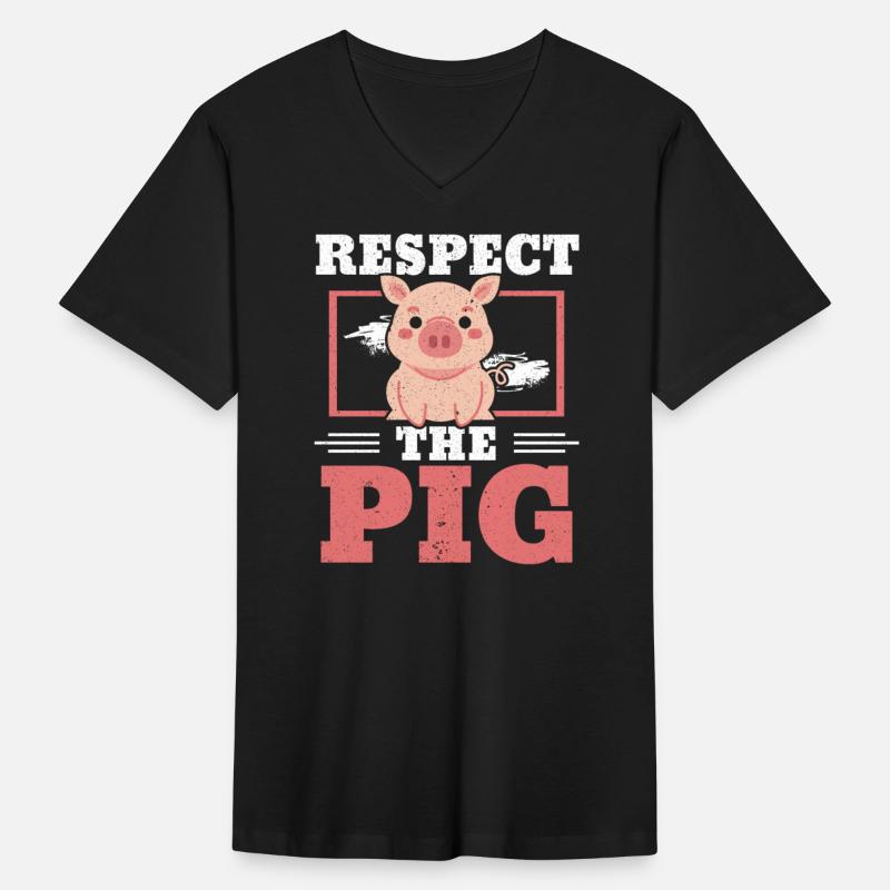 Respect The Pig Farm Animal Piggy Farmer Pig Lover