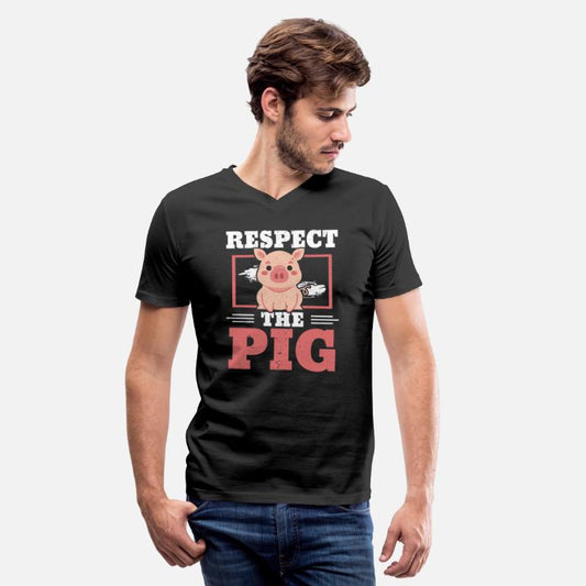 Respect The Pig Farm Animal Piggy Farmer Pig Lover