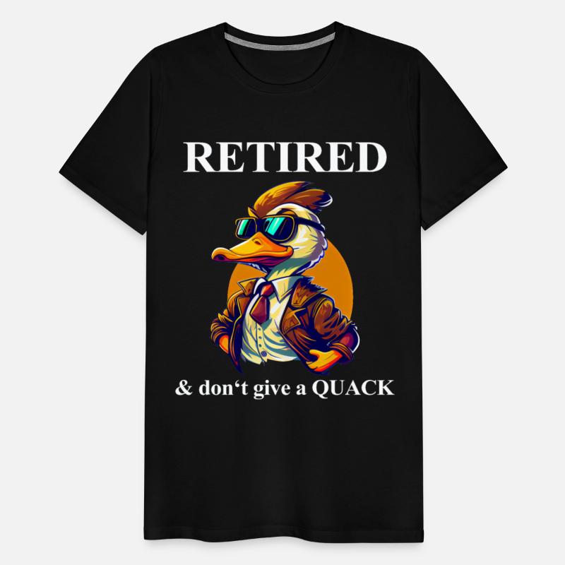 Retired I Don't Give a Quack Rubber Ducky