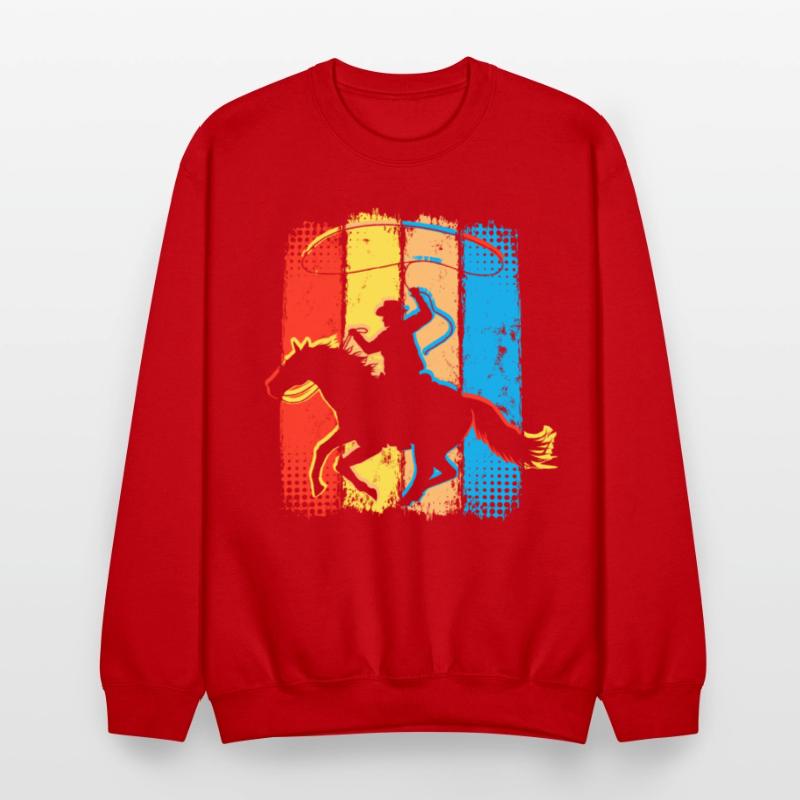 Retro Cowboy Horseman - Horseriding Western Rider