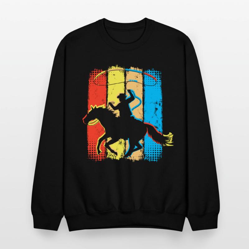 Retro Cowboy Horseman - Horseriding Western Rider