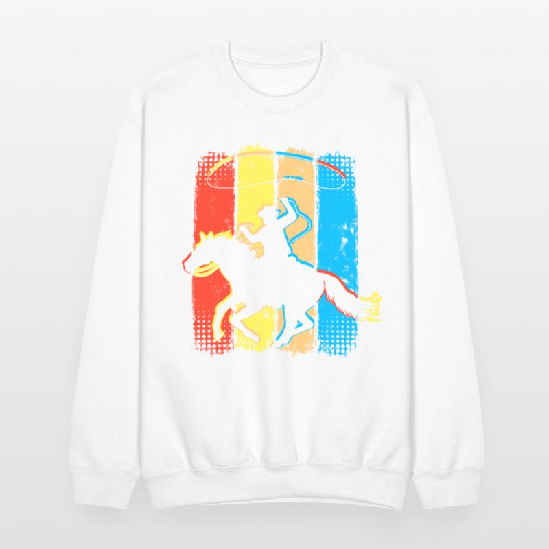 Retro Cowboy Horseman - Horseriding Western Rider