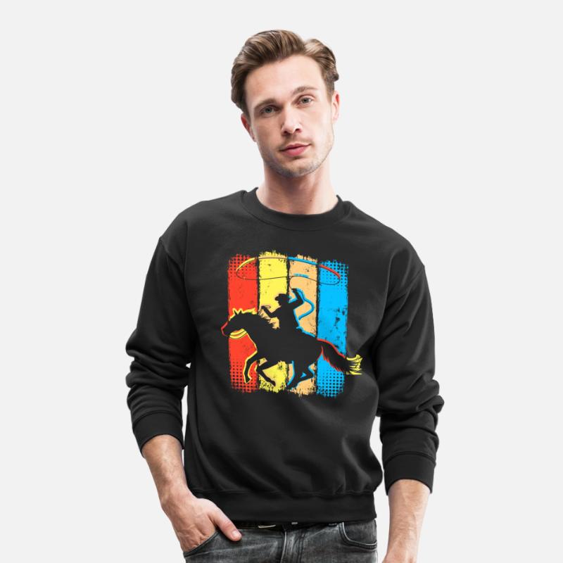 Retro Cowboy Horseman - Horseriding Western Rider