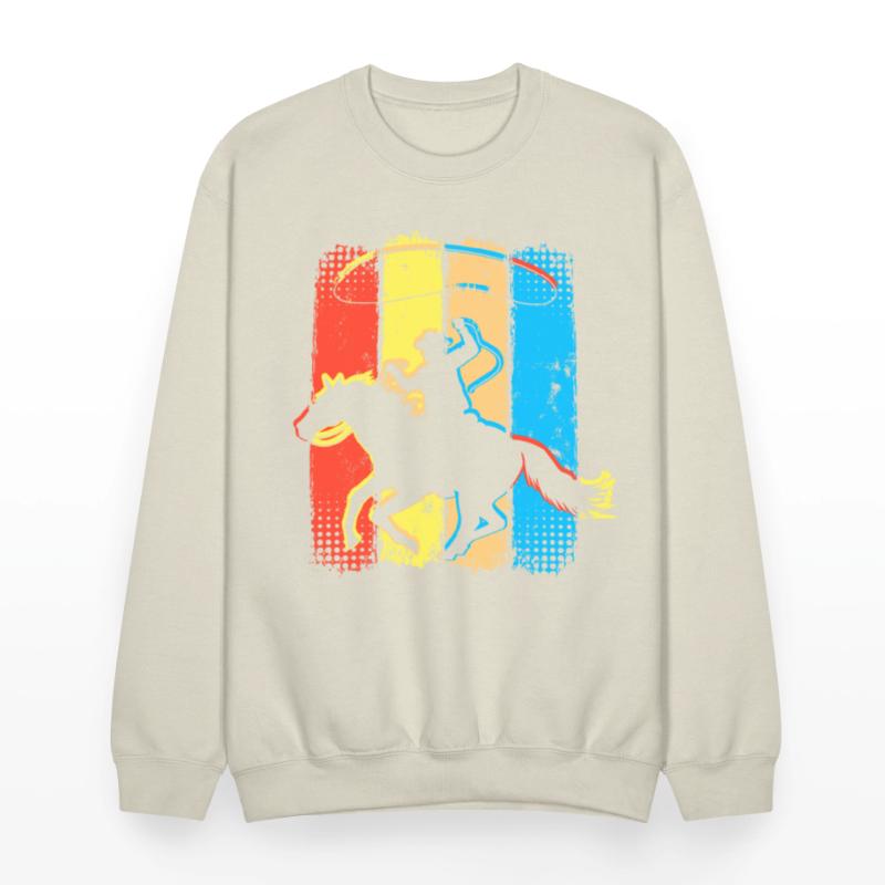 Retro Cowboy Horseman - Horseriding Western Rider