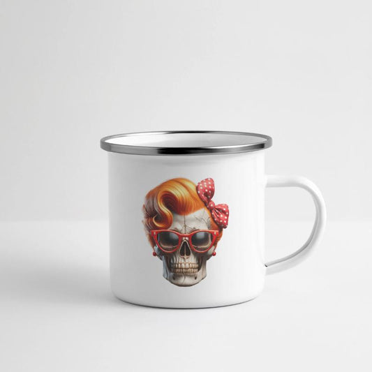 Retro Rockabilly Skull