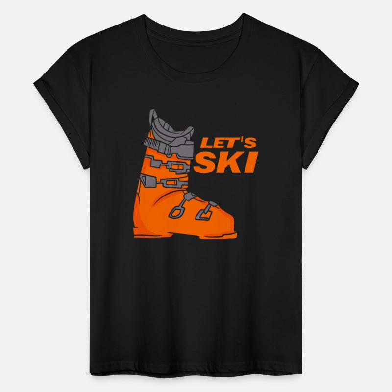 Retro Skiing Let's Ski Vacation