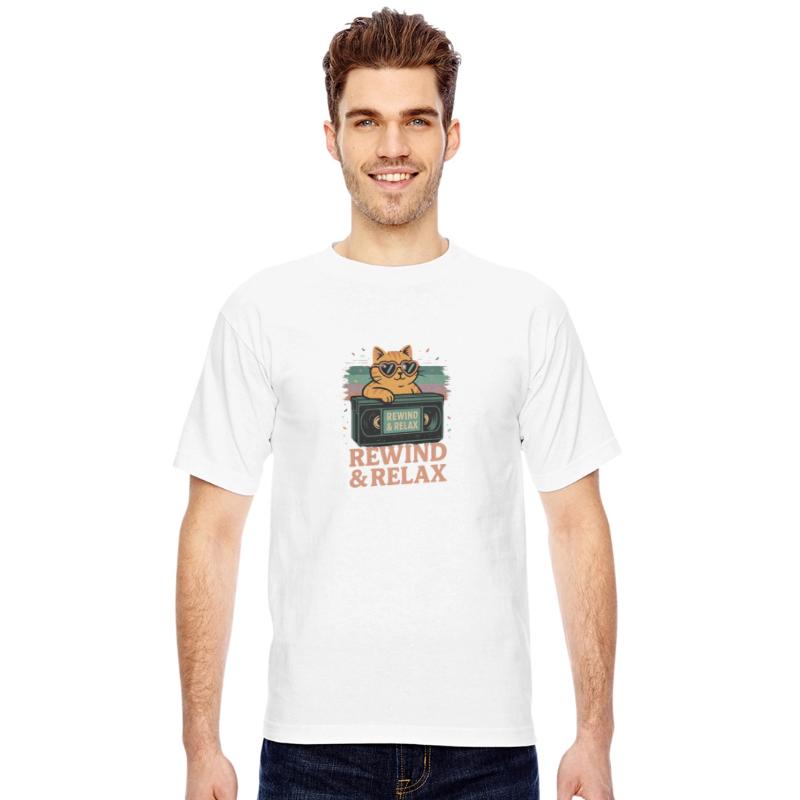 Rewind & Relax Retro Cat Vibes 80s 90s vhs TV