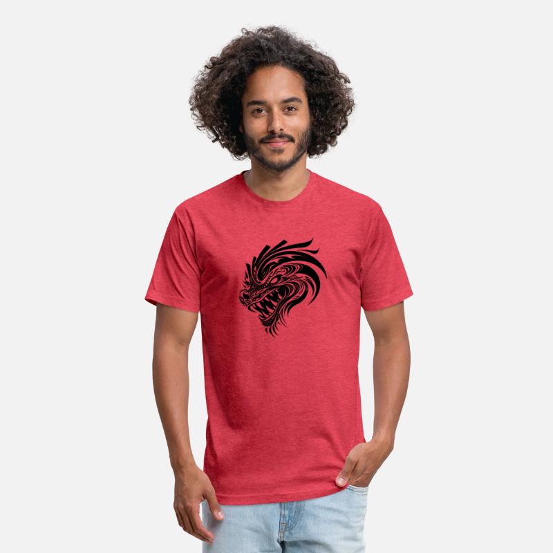 Roaring Chinese Dragon In Tattoo Style