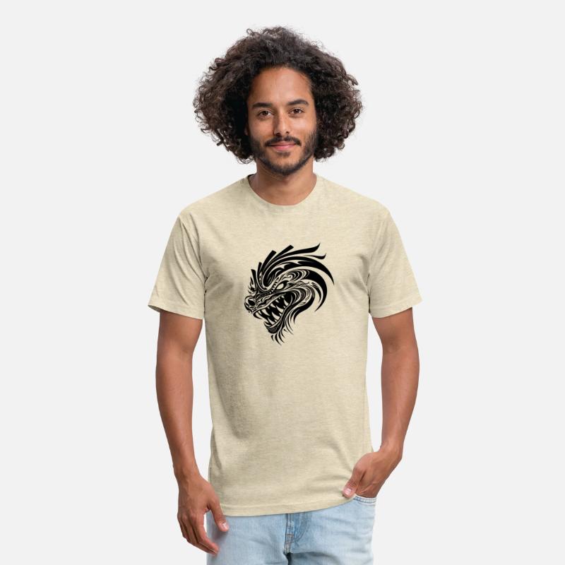 Roaring Chinese Dragon In Tattoo Style