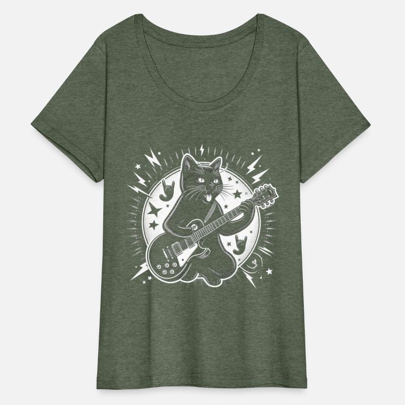 Rock Star Rock and Roll Cat Playing Guitar