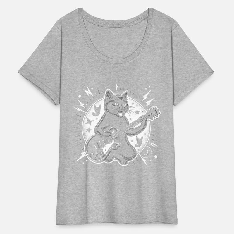 Rock Star Rock and Roll Cat Playing Guitar