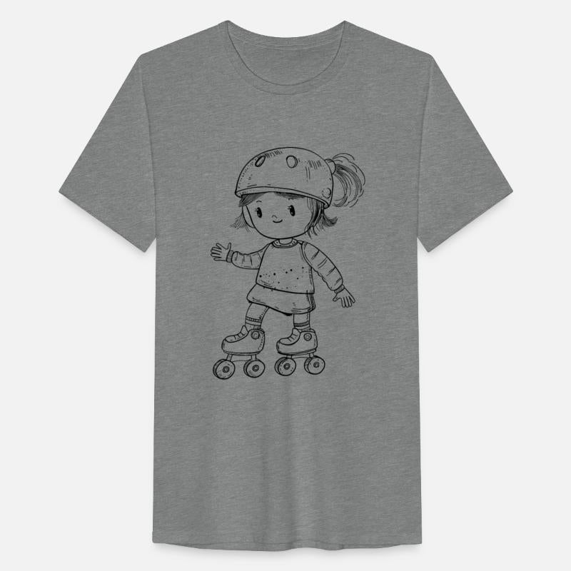 Roller Skating Girl Comic Look