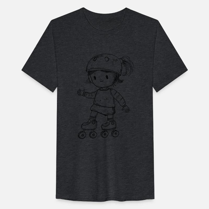 Roller Skating Girl Comic Look