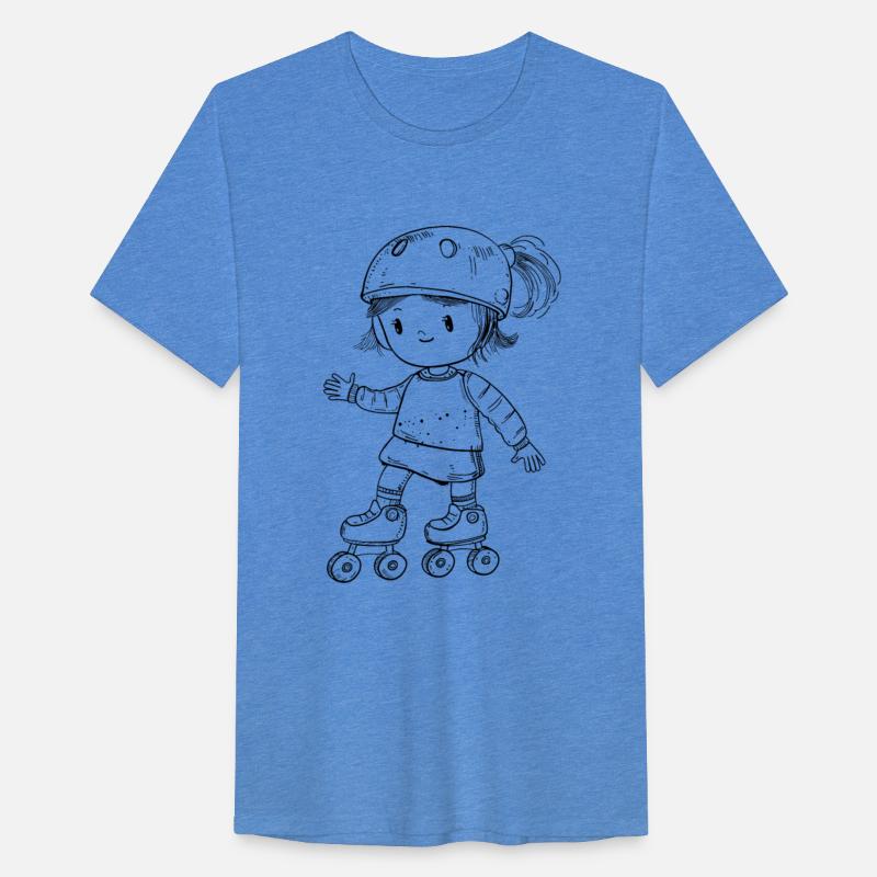 Roller Skating Girl Comic Look