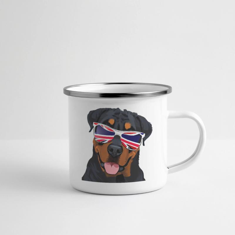 Rottweiler Union Jack Colors