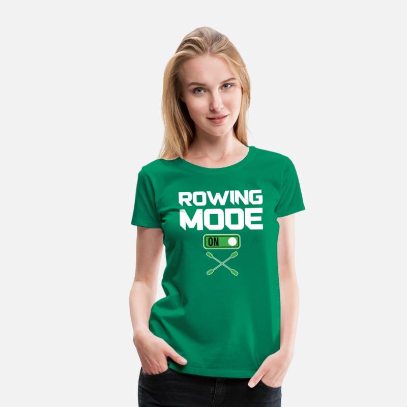 Rowing mode on rower row kayak canoe water sports