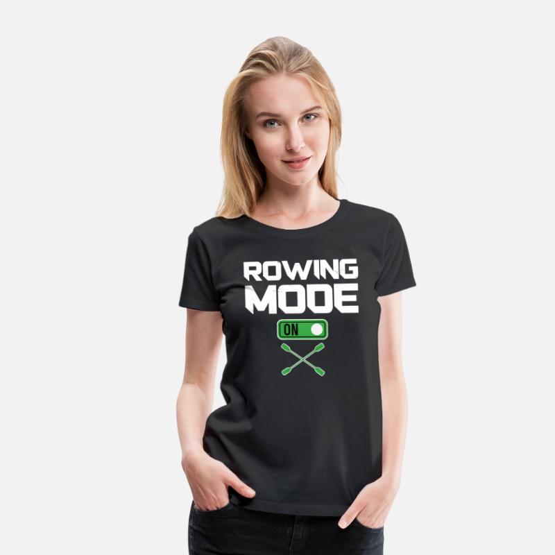 Rowing mode on rower row kayak canoe water sports