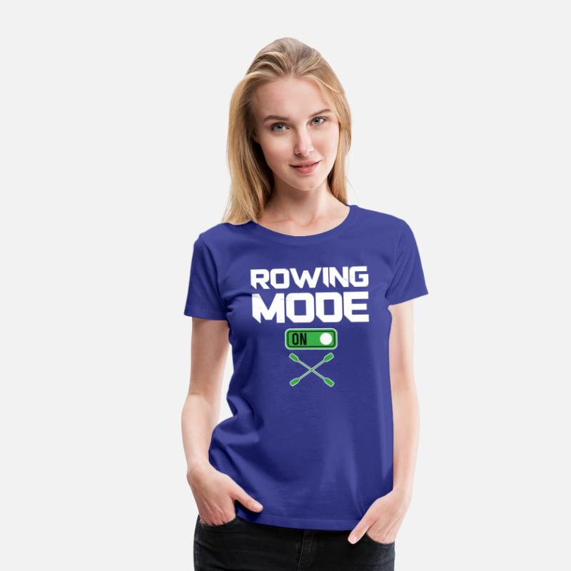 Rowing mode on rower row kayak canoe water sports