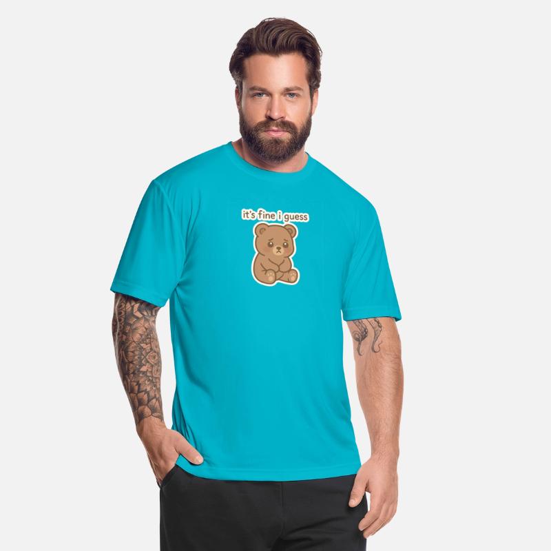 Sad Bear with It's Fine I Guess Text