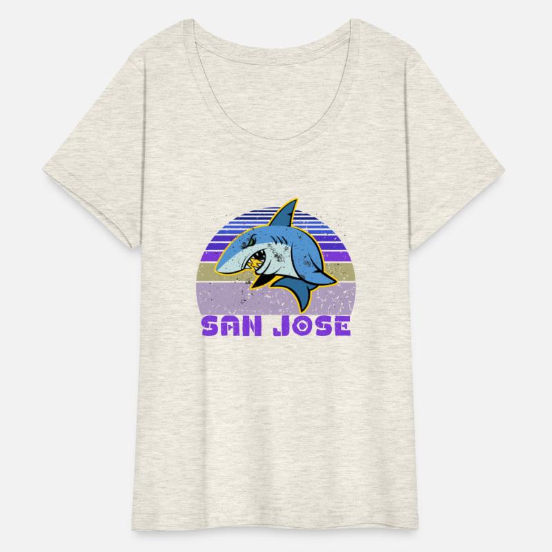 San Jose Shark California San Jose Vintage Sunset