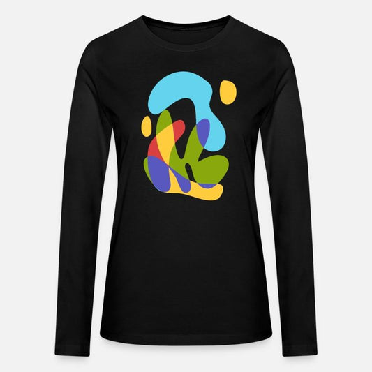 sea sun and tropical flora - bold abstract