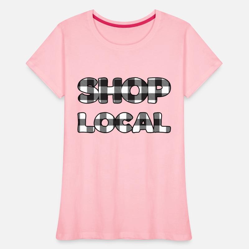 Shop Local black plaid
