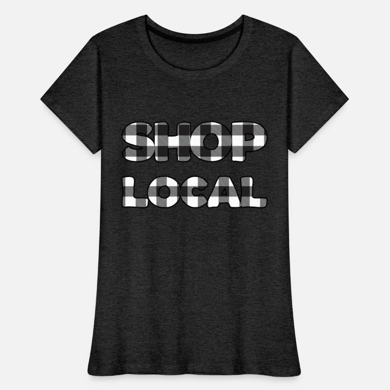 Shop Local black plaid