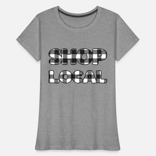 Shop Local black plaid