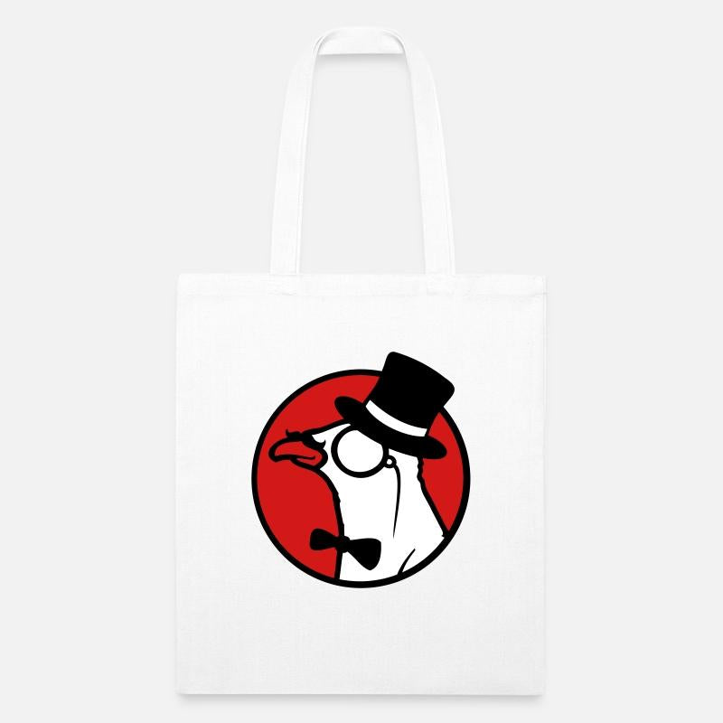 Sir bird top hat monocle glasses rich gentleman