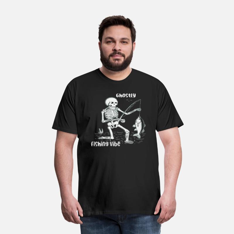 Skeleton Fishing Lazy Halloween Costume Skull Fish