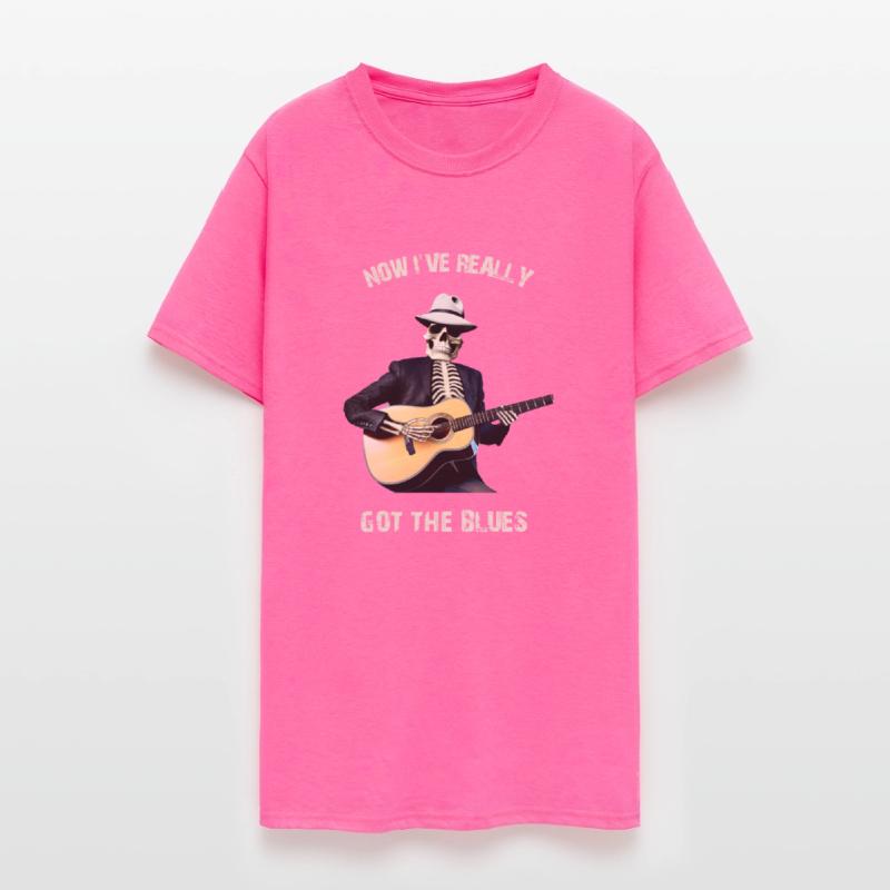 Skeleton playing Guitar - Halloween Guitar T Shirt