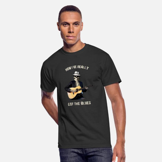 Skeleton playing Guitar - Halloween Guitar T Shirt