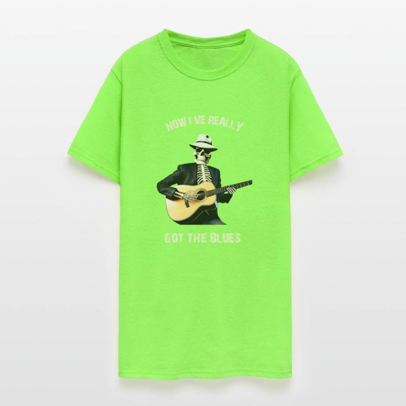 Skeleton playing Guitar - Halloween Guitar T Shirt