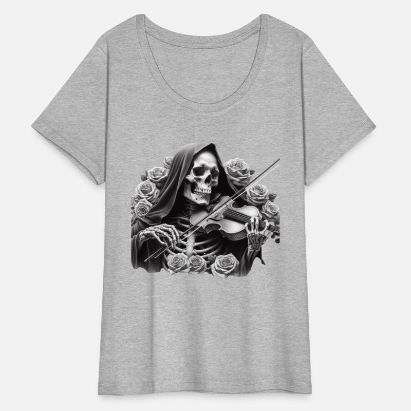 Skeleton Violinist Dark Gothic Art