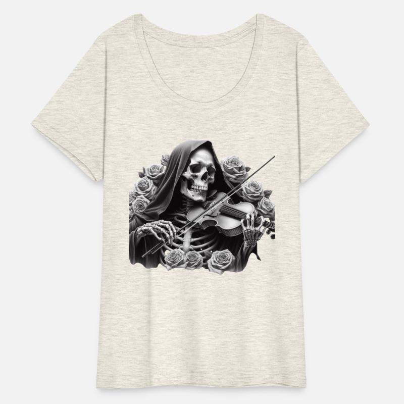 Skeleton Violinist Dark Gothic Art