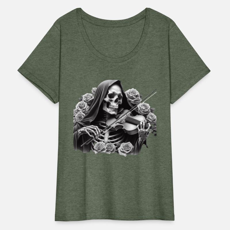 Skeleton Violinist Dark Gothic Art