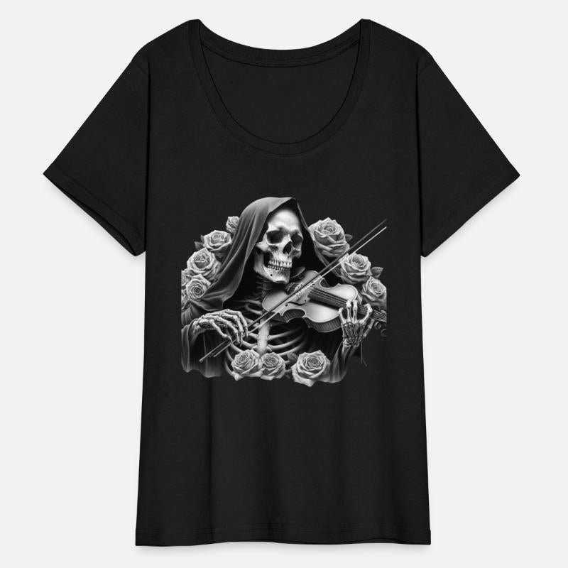 Skeleton Violinist Dark Gothic Art